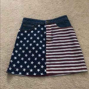 American Apparel NWOT American flag skirt